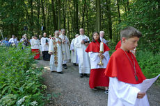Festgottesdienst zum 1.000 Todestag des Heiligen Heimerads auf dem Hasunger Berg (Foto: Karl-Franz Thiede) Festgottesdienst zum 1.000 Todestag des Heiligen Heimerads auf dem Hasunger Berg (Foto: Karl-Franz Thiede)